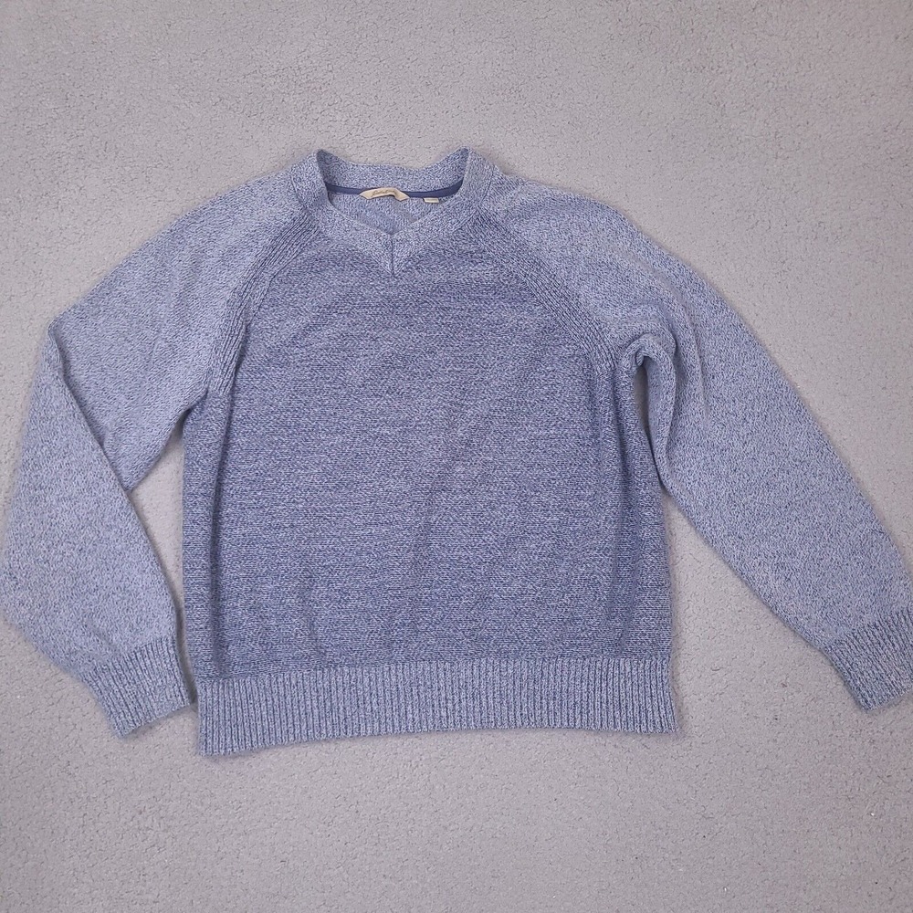 Paradise Collection Sweater Mens‎ XL Blue V-Neck Preppy Pullover Cotton *Read